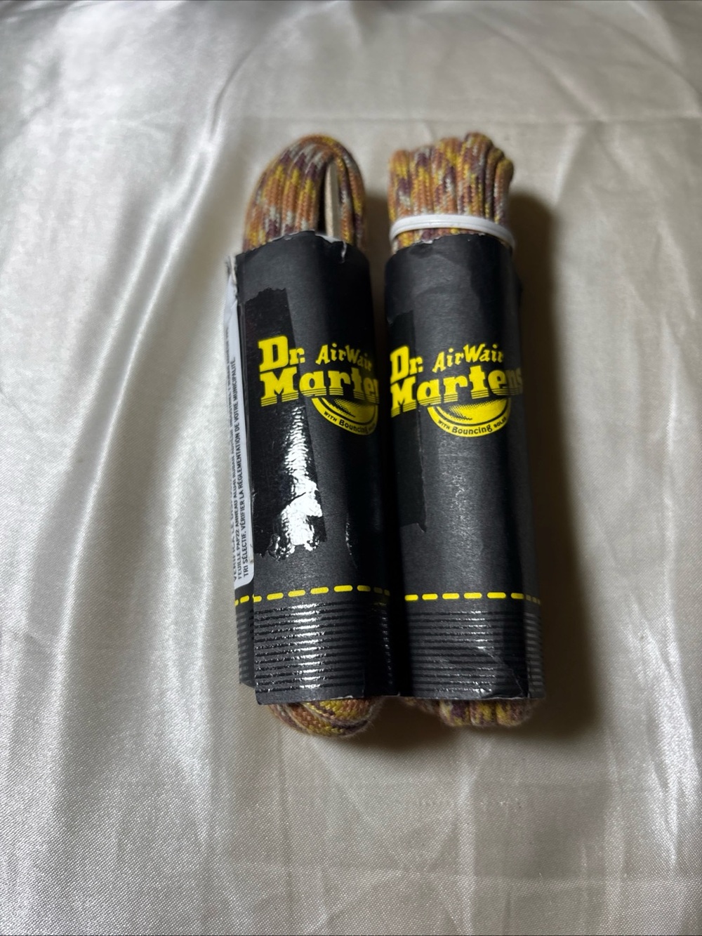Dr. Martens Multicolor Boot Laces – Yellow, Brown, Red Blend